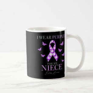 I Wear Purple For My Niece Epilepsy Awareness Mont Coffee Mug