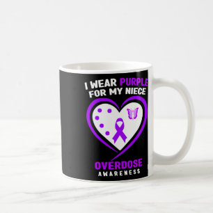 I Wear Purple For My Niece Overdose Awareness 1 Coffee Mug
