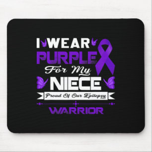 I Wear Purple For My Niece Proud Of Our Epilepsy W Mouse Pad