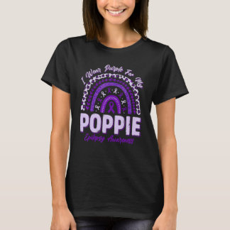 I Wear Purple For My Poppie Epilepsy Awareness Rai T-Shirt