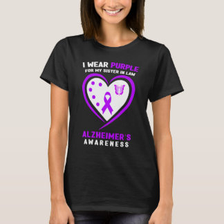 I Wear Purple For My Sister In Law Alzheimeru2019s T-Shirt