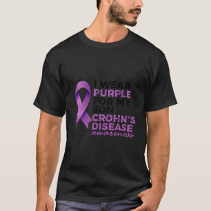 I Wear Purple For My Son Crohn'S Disease Awareness T-Shirt