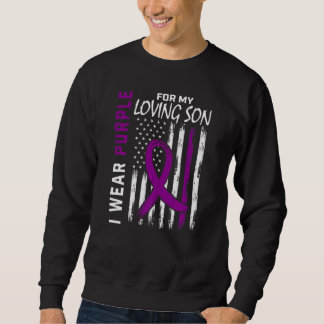 I Wear Purple For My Son Epilepsy Awareness Americ Sweatshirt
