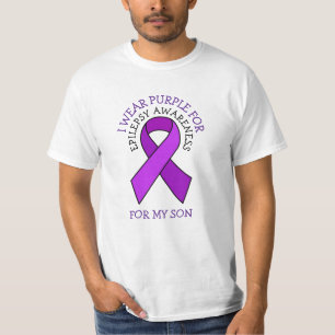 I Wear Purple for my Son Epilepsy Awareness T-Shirt