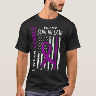 I Wear Purple For My Son In Law Epilepsy Awareness T-Shirt