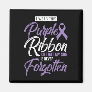 I Wear Purple For My Son International Awareness O Magnet