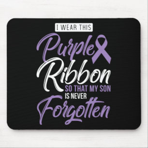 I Wear Purple For My Son International Awareness O Mouse Pad