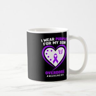 I Wear Purple For My Son Overdose Awareness 5 Coffee Mug