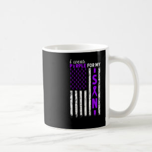 I Wear Purple For My Son Pancreatic Cancer Usa Fla Coffee Mug