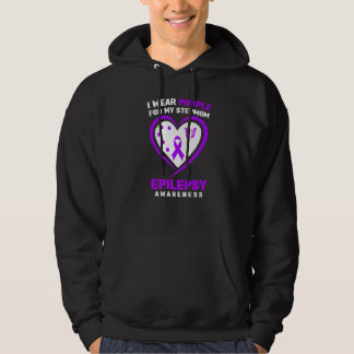 I Wear purple For My Stepmom Epilepsy Awareness Pr Hoodie