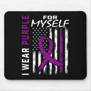 I Wear Purple For Myself Epilepsy Awareness Americ Mouse Pad