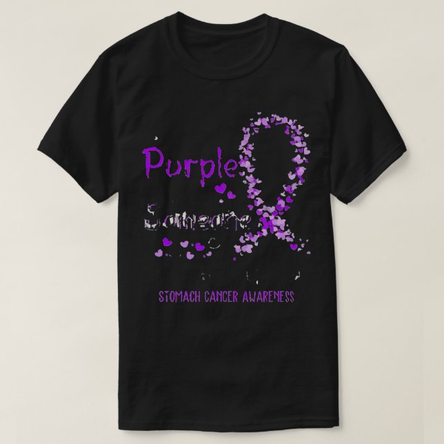 I Wear Purple For Someone I Miss Every Single Day  T-Shirt (Design Front)