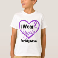 I Wear Purple Heart Ribbon - Mum