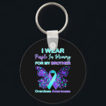 I Wear Purple In Memory For My Brother Overdose Aw Key Ring<br><div class="desc">I Wear Purple In Memory For My Brother Overdose Awareness 1</div>