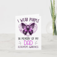 I Wear Purple In Memory Of My Dad Heimers Awarenes
