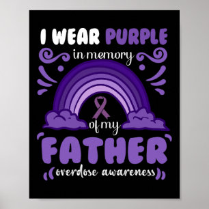 I wear purple in memory of my Father Poster