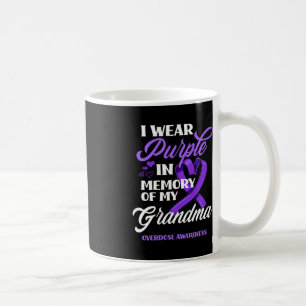 I Wear Purple In Memory Of My Grandma Overdose Awa Coffee Mug