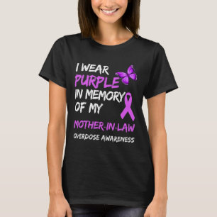 I Wear Purple In Memory Of My Mother-in-law Overdo T-Shirt