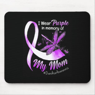 I Wear Purple In Memory Of My Mum Overdose Awarene Mouse Pad