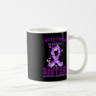 I Wear Purple In Memory Of My Sister Overdose Awar Coffee Mug