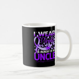 I Wear Purple In Memory Of My Uncle Epilepsy Aware Coffee Mug