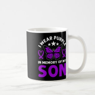 I Wear Purple In Memory Of My Uncle Overdose Aware Coffee Mug