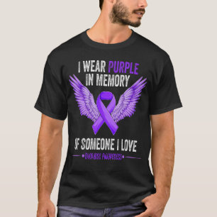 I Wear Purple In Memory Of Someone I Love Overdose T-Shirt