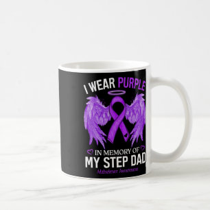 I Wear Purple In Memory Of Step Dad Heimerheimer A Coffee Mug