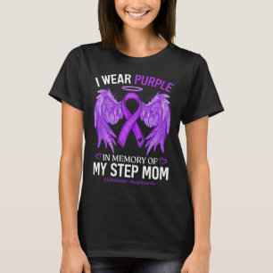 I Wear Purple In Memory Of Step Mum Heimerheimer A T-Shirt