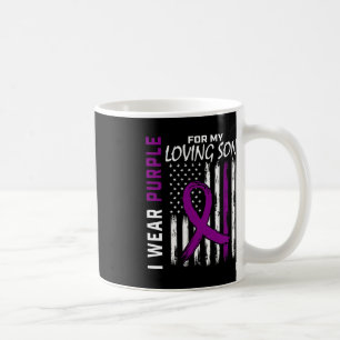 I Wear Purple Loving Son Epilepsy Awareness Americ Coffee Mug