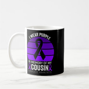 I Wear Purple Overdose Awareness Purple Ribbon Cou Coffee Mug