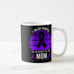 I Wear Purple Overdose Awareness Purple Ribbon Mum Coffee Mug