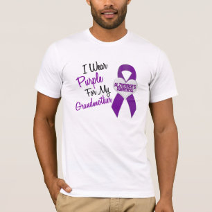 I Wear Purple Ribbon Alzheimer's Disease T-Shirt