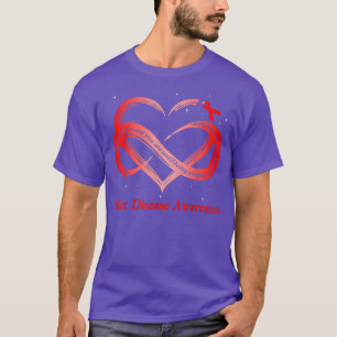 I Wear Red For Heart Disease Awareness Warrior T-Shirt