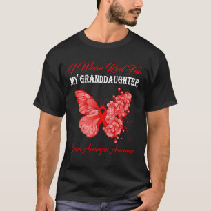 I Wear Red For My Granddaughter Brain Aneurysm T-Shirt