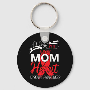 I Wear Red For My Mum Heart Disease Awareness 1 Key Ring