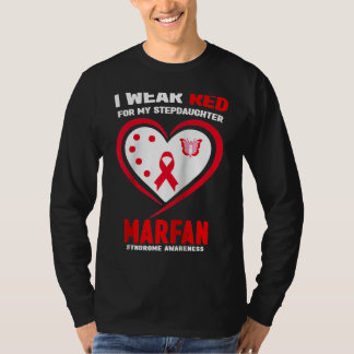 I Wear Red for My Stepdaughter Marfan syndrome Awa T-Shirt