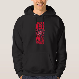 I Wear Red For My Wife Heart Disease Awareness Hoodie