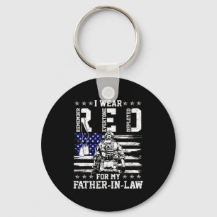 I wear red fridays for my father- -law military su key ring