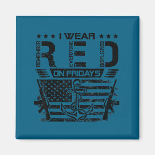 I wear red fridays us sailor remember everyone dep magnet