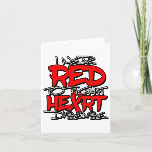 I Wear Red To Fight Heart Disease Awareness. Febru Card