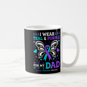 I Wear Teal &amp; Purple For My Dad  Coffee Mug