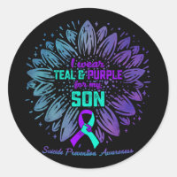 I Wear Teal & Purple For My Son Suicide Preven