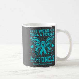 I Wear Teal & Purple For My Uncle Coffee Mug