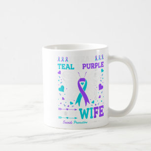 I Wear Teal &amp; Purple For My Wife  Coffee Mug