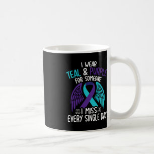 I Wear Teal & Purple For Someone I Miss Every Coffee Mug
