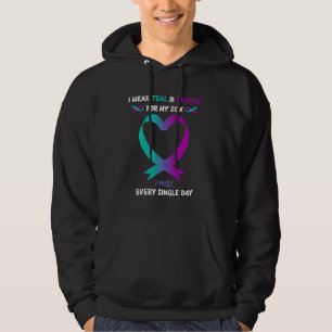 I Wear Teal And Purple For My Son I Miss Every Sin Hoodie