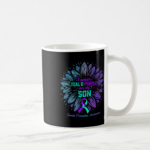 I Wear Teal And Purple For My Son Suicide Preventi Coffee Mug
