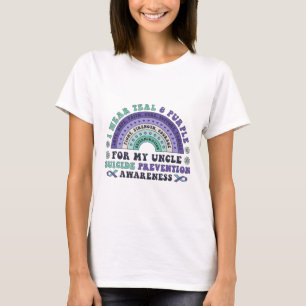 I Wear Teal And Purple For My Uncle Suicide Preven T-Shirt