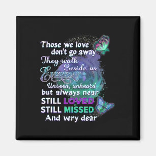 I Wear Teal And Purple For Someone I Miss Suicide  Magnet